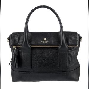 Kate Spade New York Black Pebble Leather Handle Bag